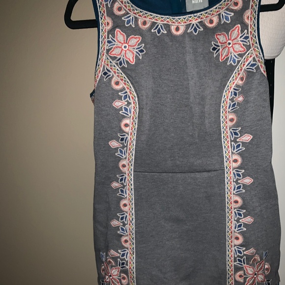Anthropologie Maeve Embroidered Neporene Shift Dress - Picture 2 of 9